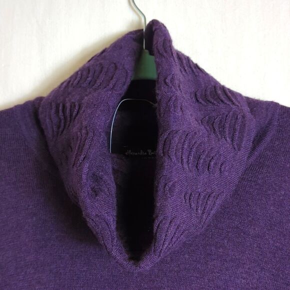 Alexandra Bartlett Turtleneck Sweater Size 1X Purple - Picture 3 of 7